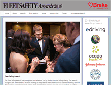 Tablet Screenshot of fleetsafetyawards.com